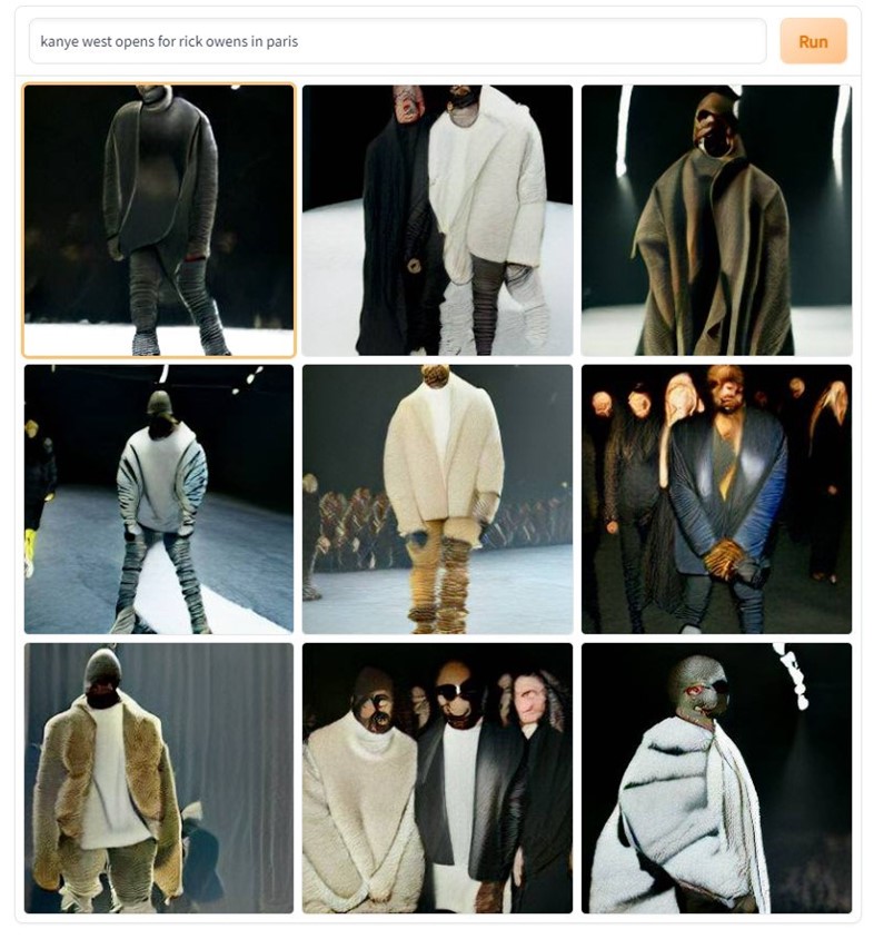 Do androids dream of Frank Ocean walking at Prada? DALL-E predicts