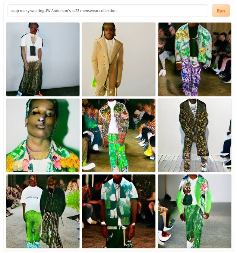 Do androids dream of Frank Ocean walking at Prada? DALL-E predicts