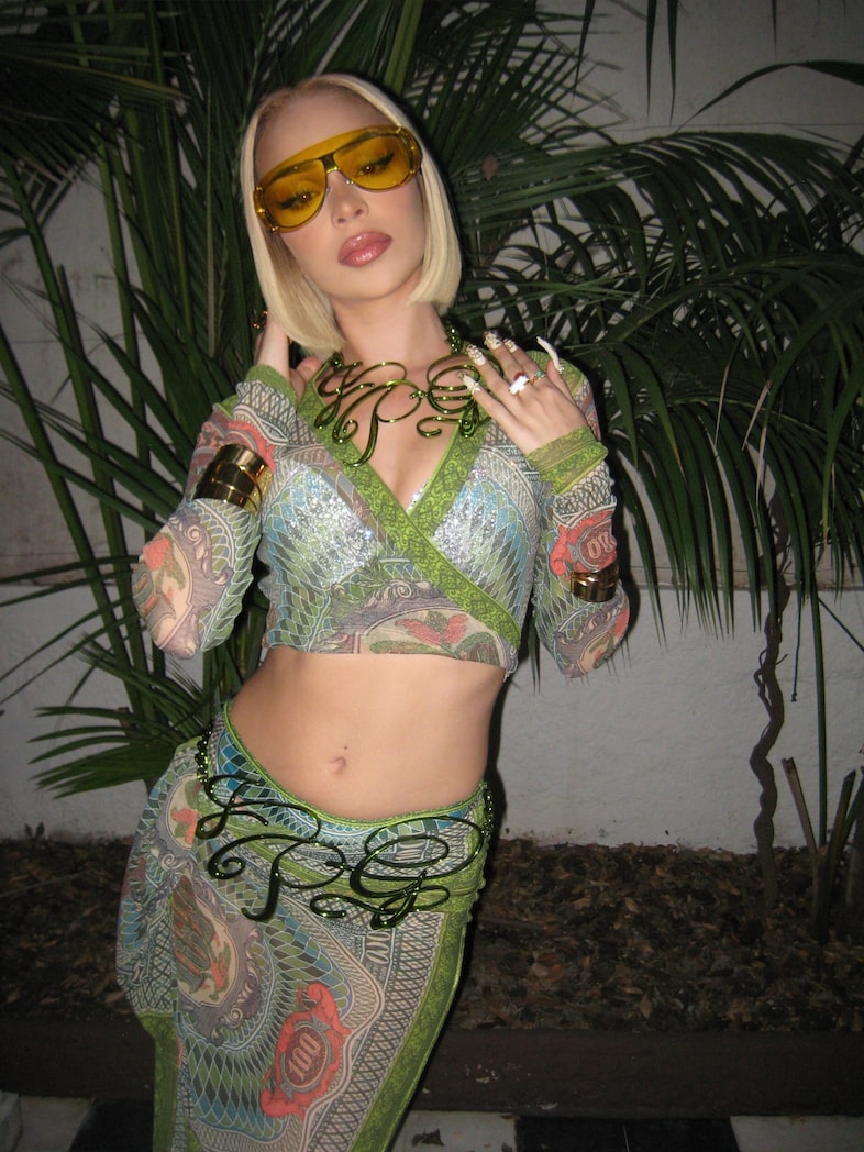 BTS shots of Bad Gyal