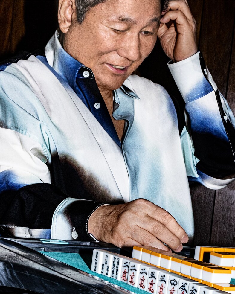 Takeshi Kitano for Loewe campaign with GR8 5