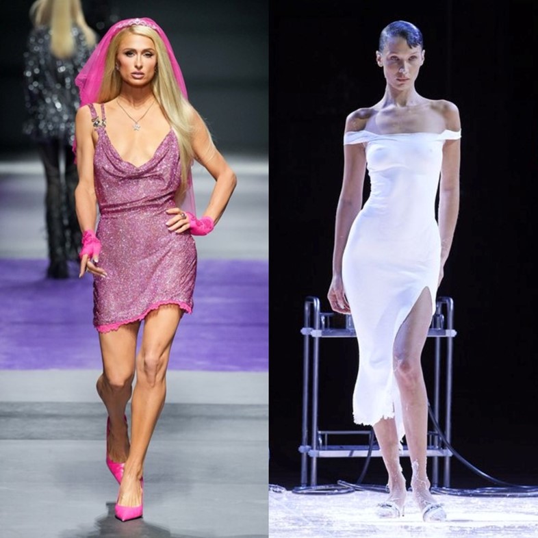 Paris Hilton for Versace, Bella Hadid for Coperni