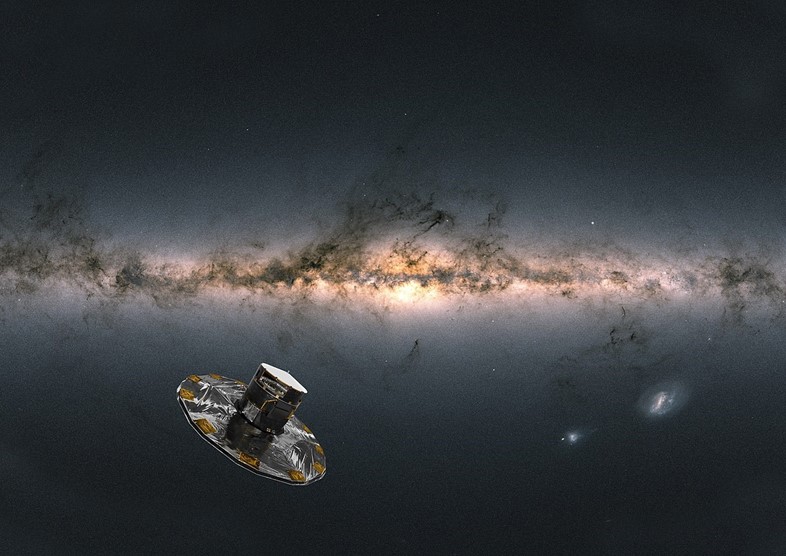 Artist impression of ESA’s GAIA observing the Milky Way