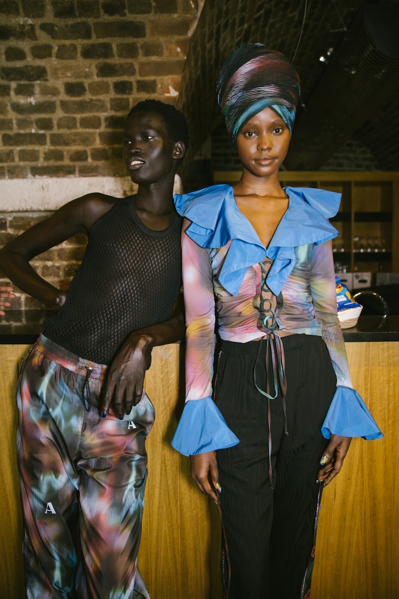 Ahluwalia AW23 LFW Dazed Cris Fragkou beauty looks