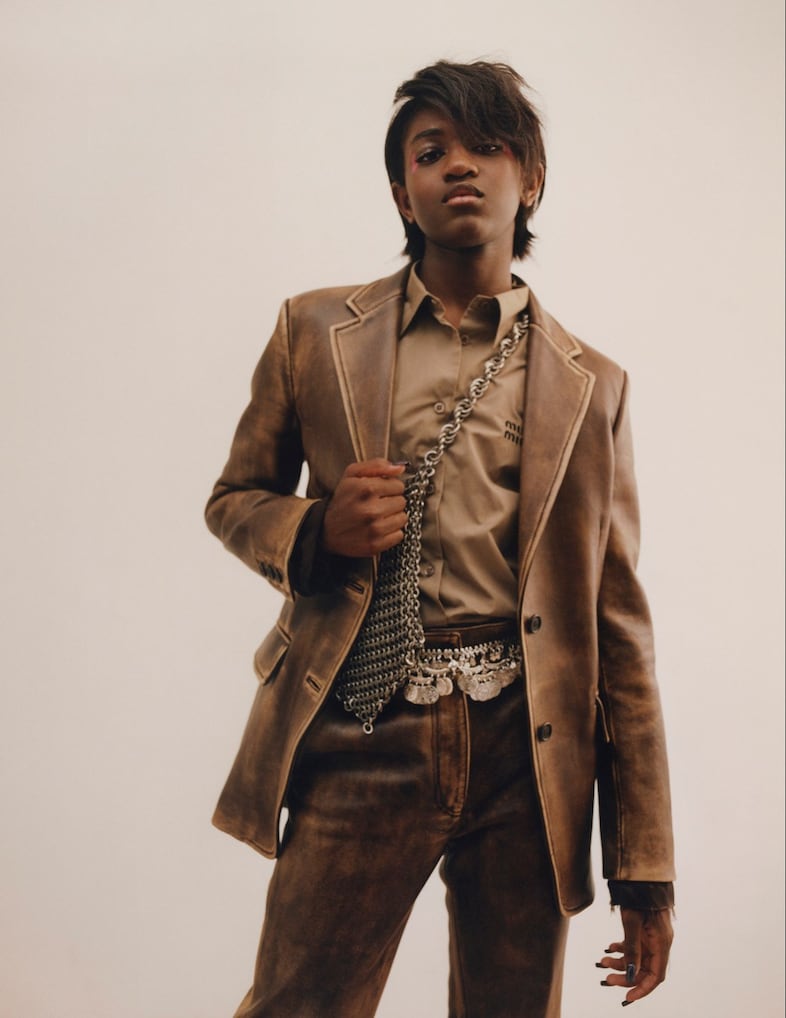 Zaya Wade Dazed cover shoot 2023 Miu Miu SS23 4