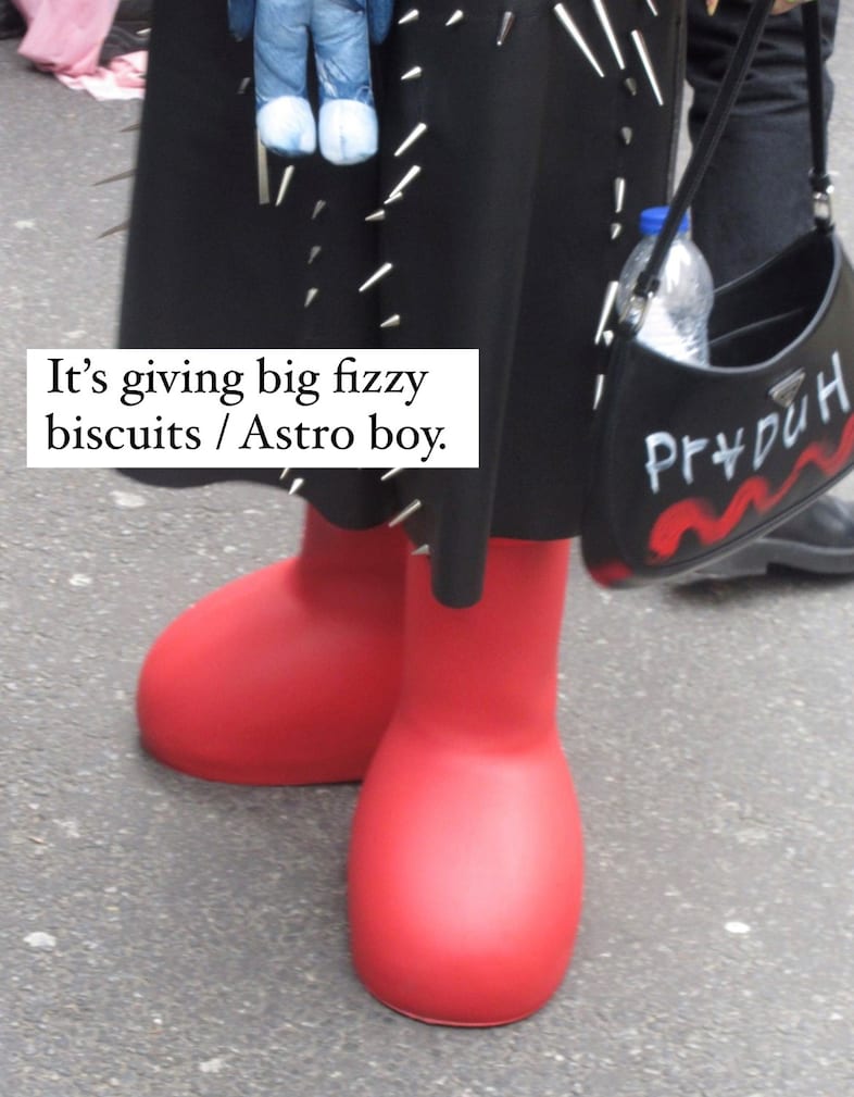 @socks_house_meeting spoofs the AW23 crowd 2