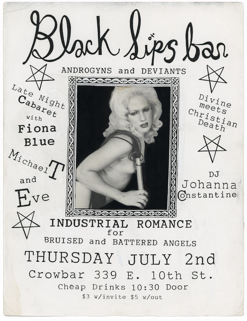 Blacklips bar flier