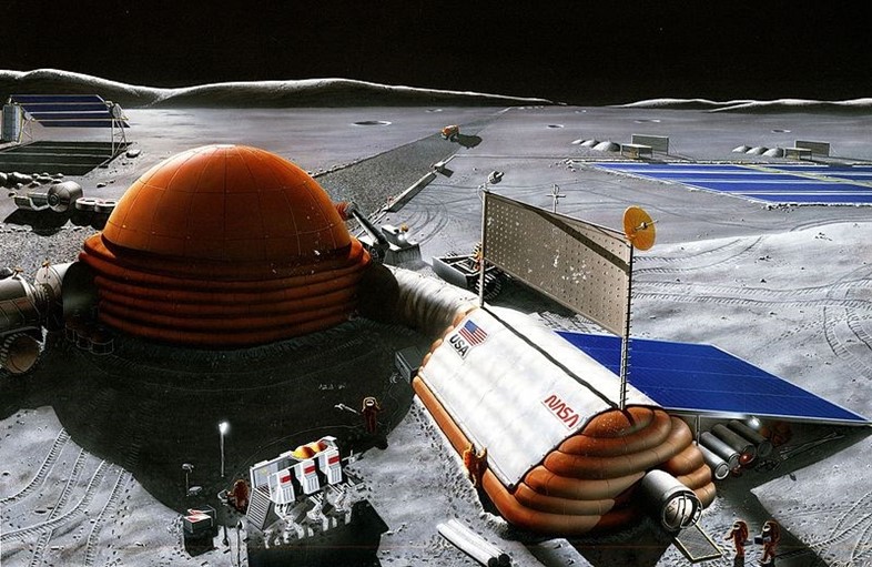 Proposal for an inflatable lunar base