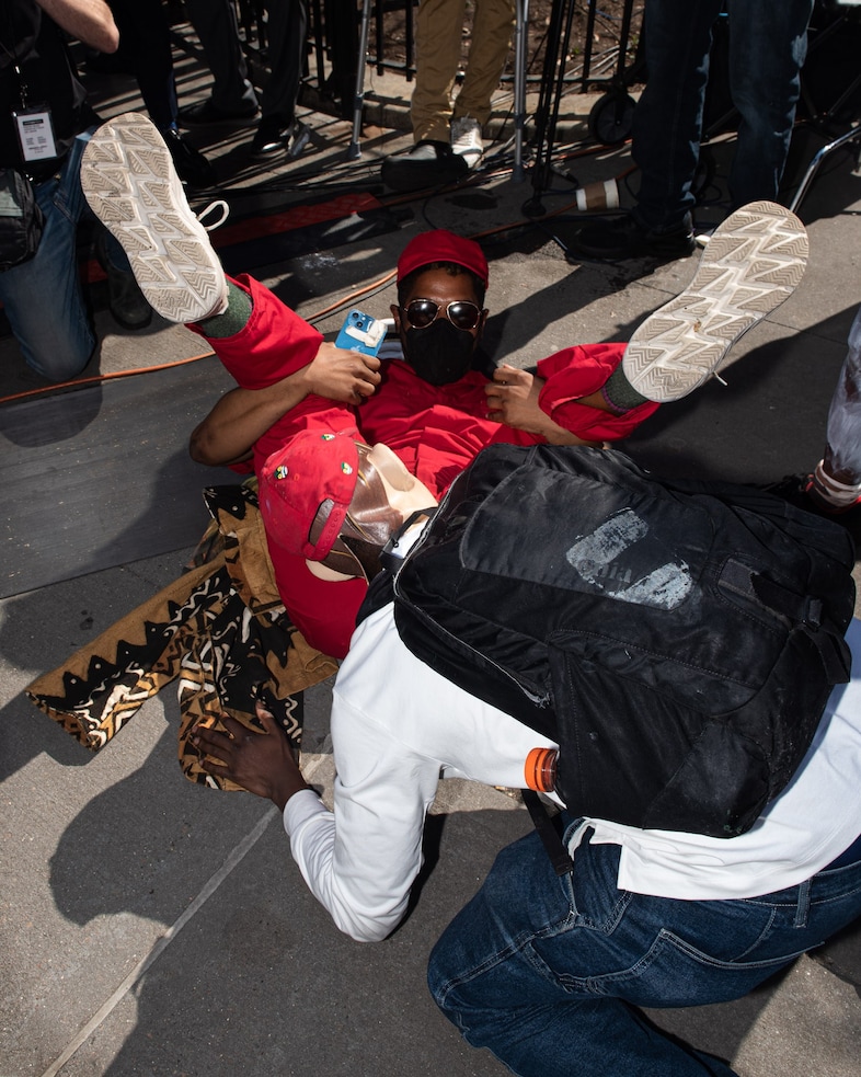 Photos from Trump’s courtroom arrest 3