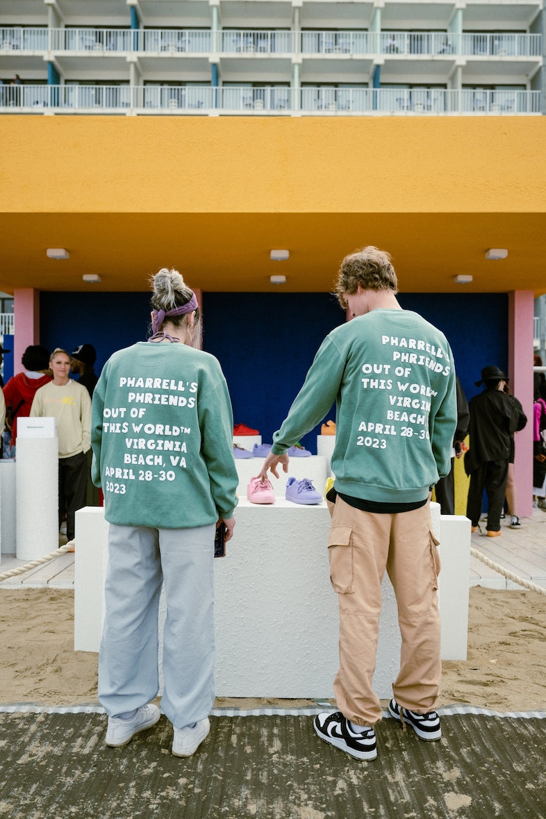 Pharrell Williams’ Humanrace Samba Popup SITW Virginia Beach