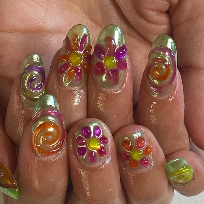Citlali Gutierrez gummy nails
