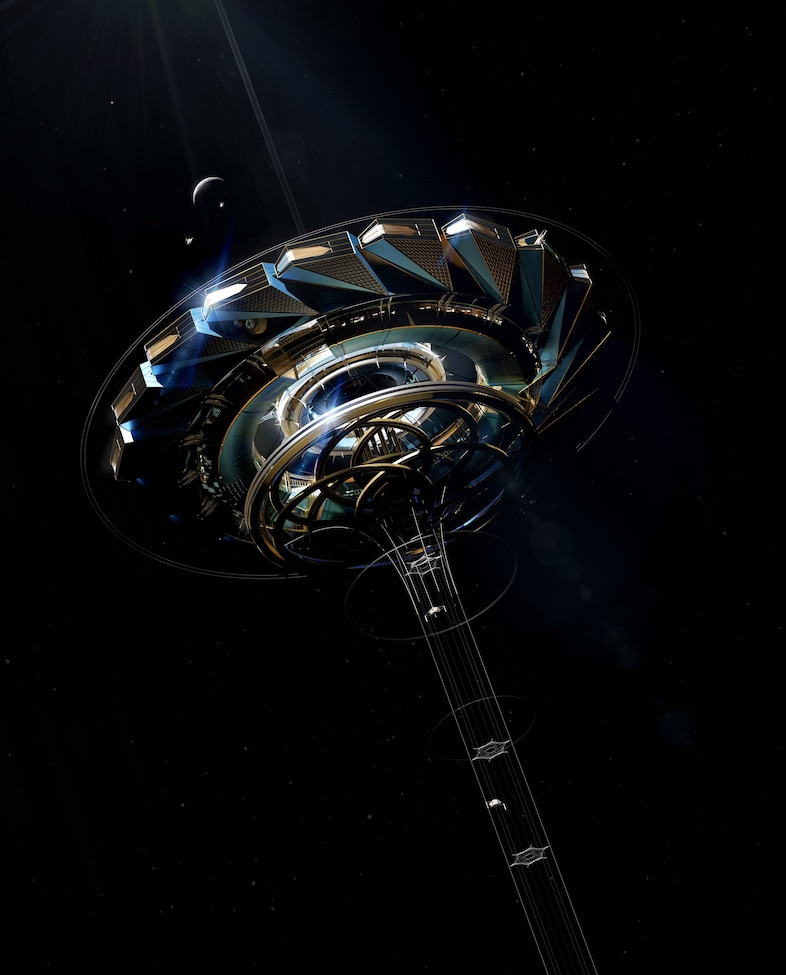 Ascensio space elevator concept art 3