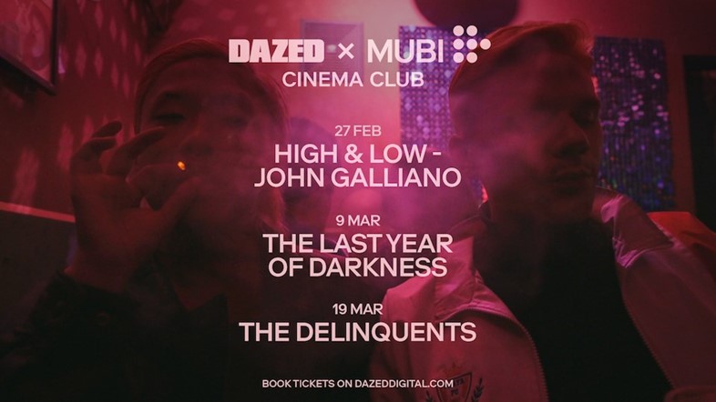 Dazed x MUBI Cinema Club spring season 2024 flyer