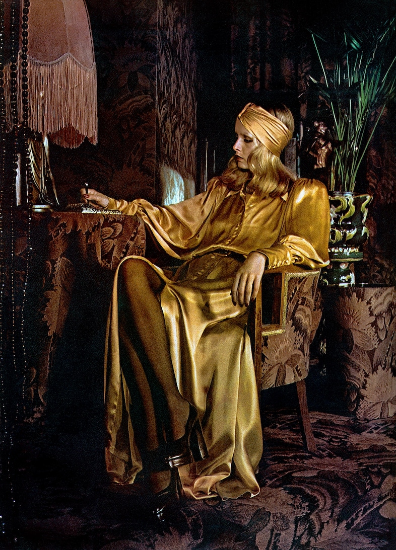 Twiggy in Biba &#169;Justin De Villeneuve_Iconic Images