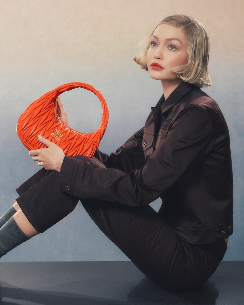 Gigi Hadid Miu Miu leather goods campaign 0
