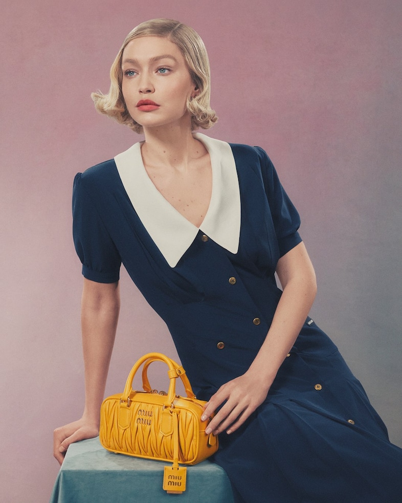 Gigi Hadid Miu Miu leather goods campaign 5