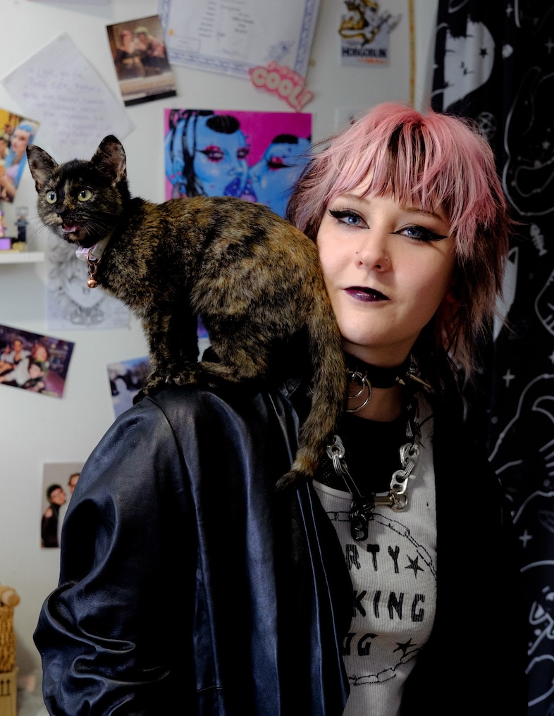 Amy Goths at home Isabella Fowden subculture photography
