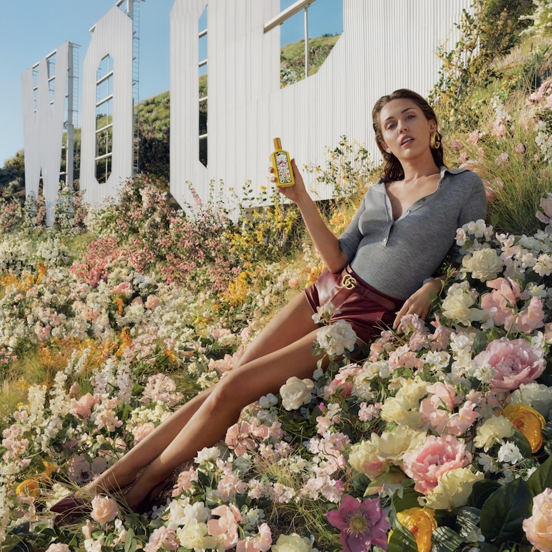 Miley Cyrus x Gucci Beauty flora orchid