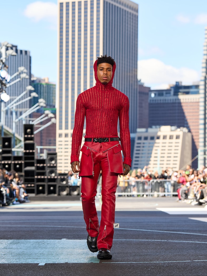 OFF-WHITE SS25 LOOK 1 Ib Kamara