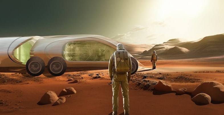 A mycelium Martian winnebago