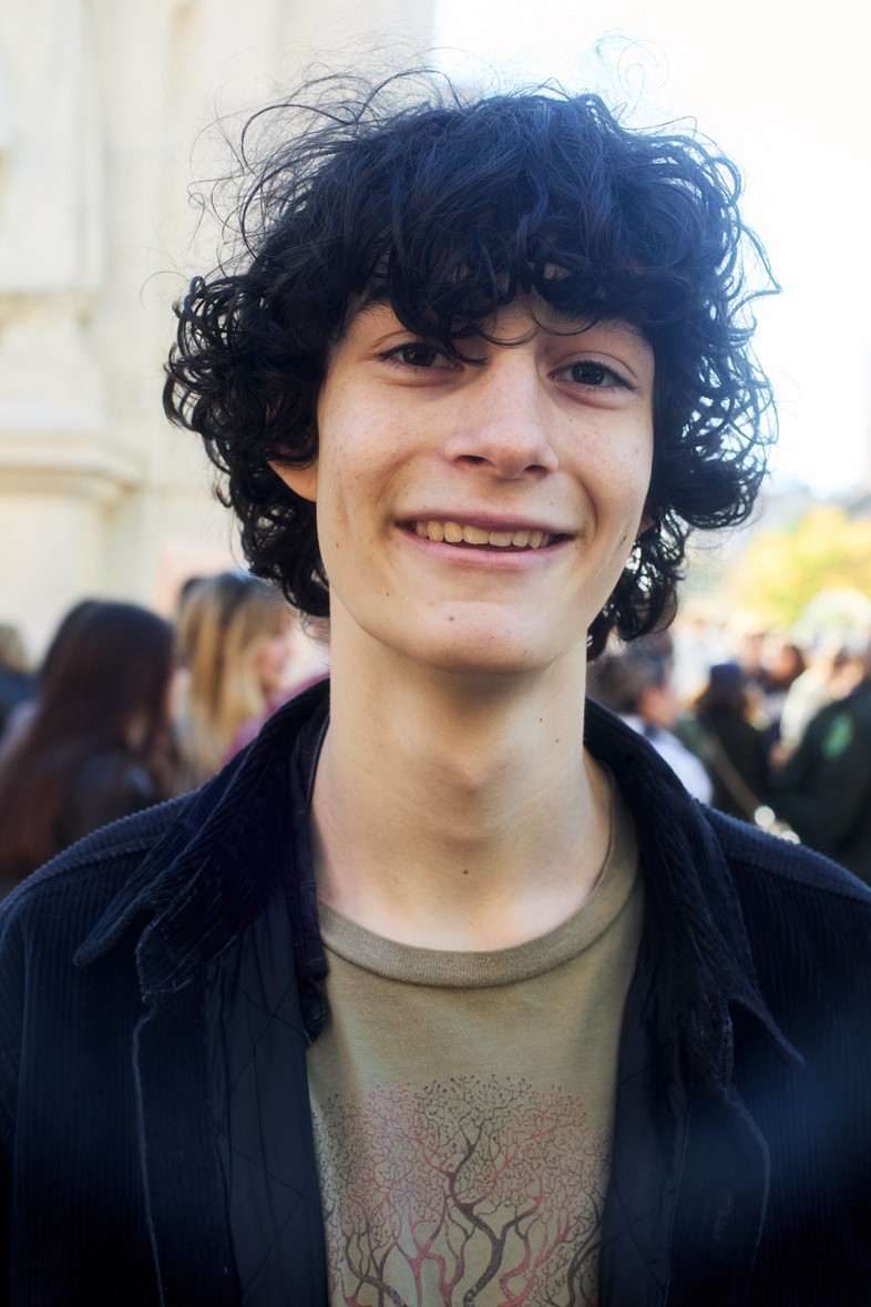 Finn at the Timothée Chalamet lookalike competition