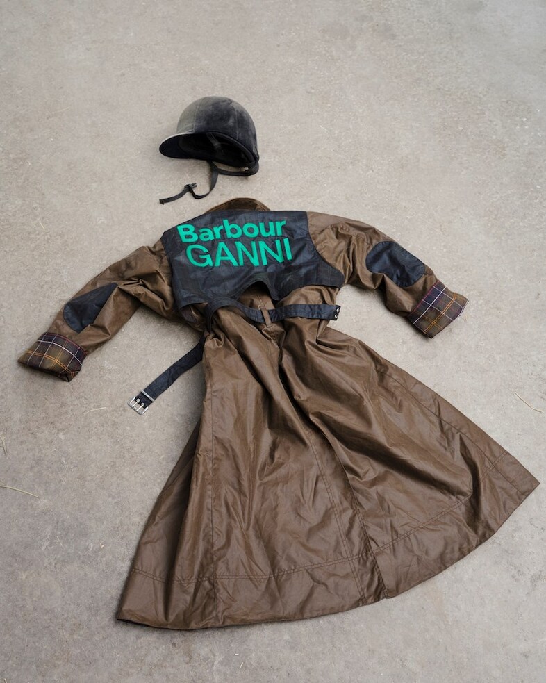 Ganni x Barbour collection 2024