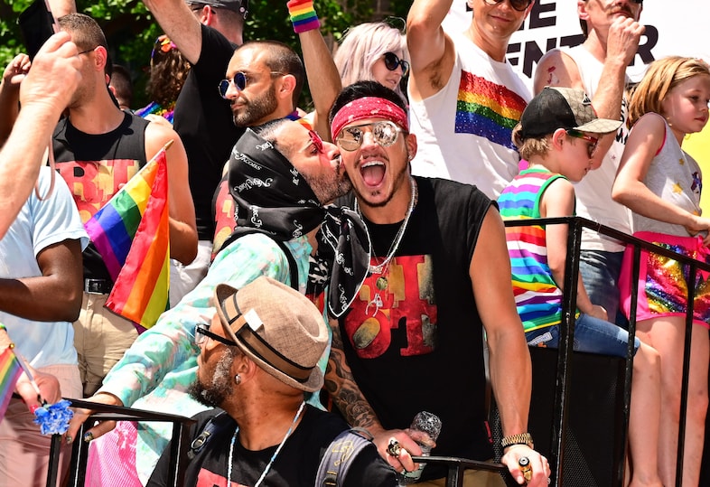Marc Jacobs and Charly Defrancesco at NYC Pride 2019