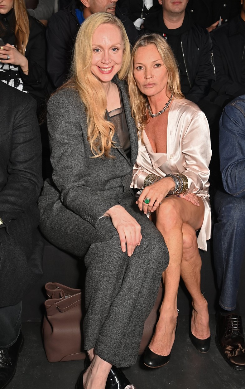 Gwendoline Christie and Kate Moss at Dior Men's AW25