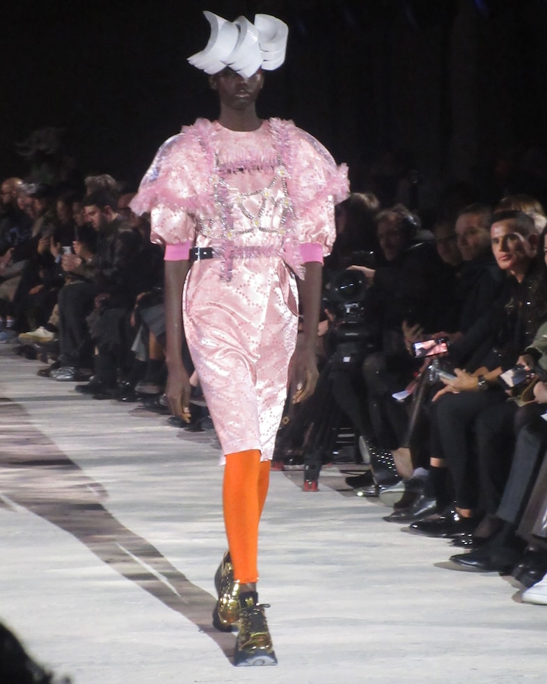 パンツ Noir Kei Ninomiya Noir Kei Ninomiya Sheer tulle wide-leg pants Noir Kei Ninomiya
