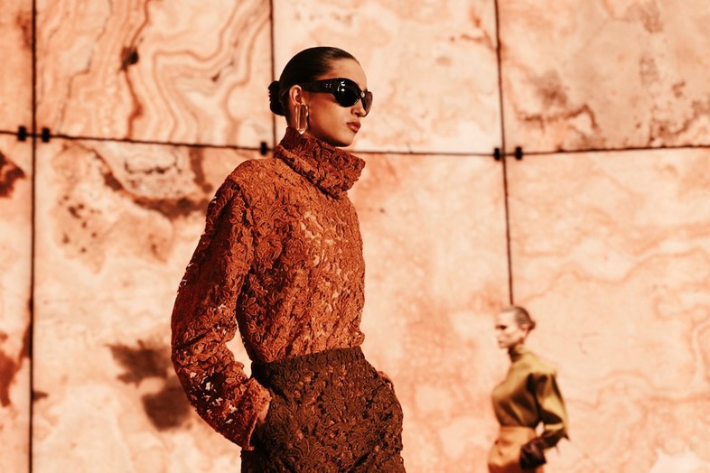 Saint Laurent SW25 womenswear show by Anthony Vaccarello