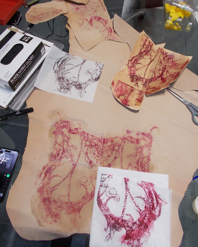 Jonah Slater and BTS of the Dilara Findikoğlu’s AW25 dress 6