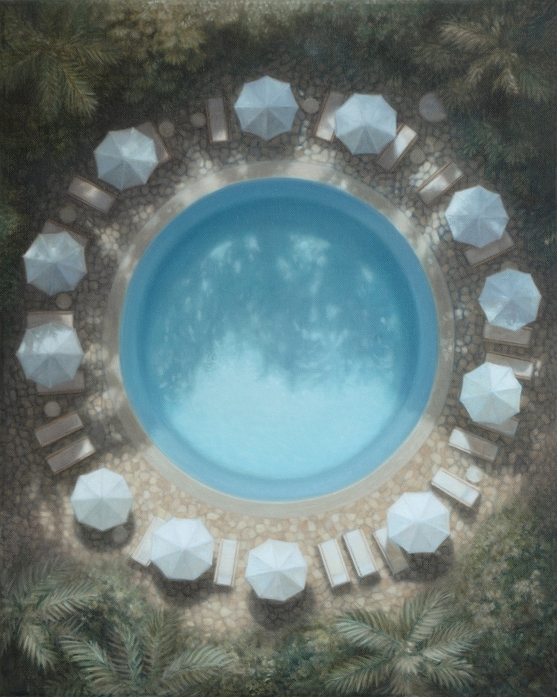 Melanie Siegel, Poollandschaft I, 2024. Courtesy L 1
