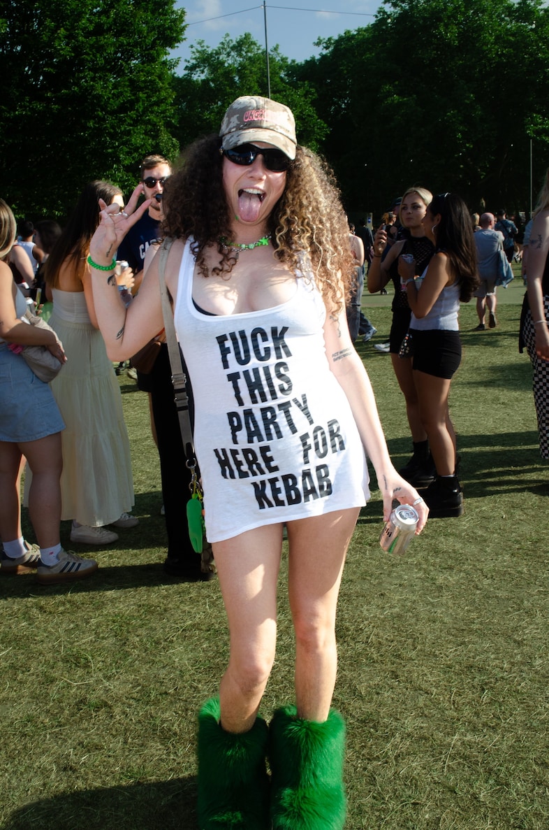 Charli xcx LIDO festival street style