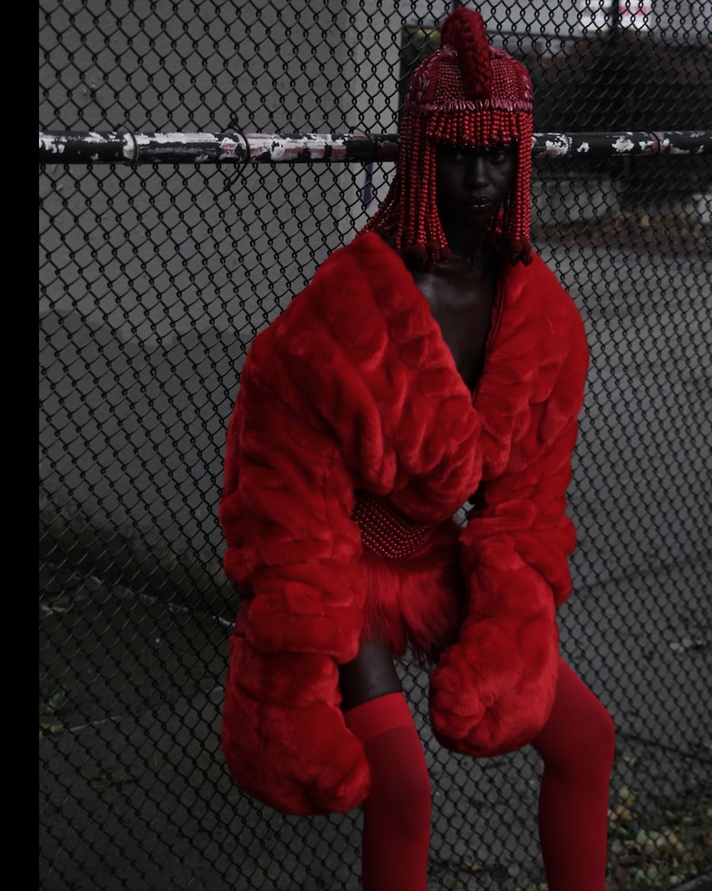 Charlie Le Mindu Rouge Collection Aweng Chuol 6