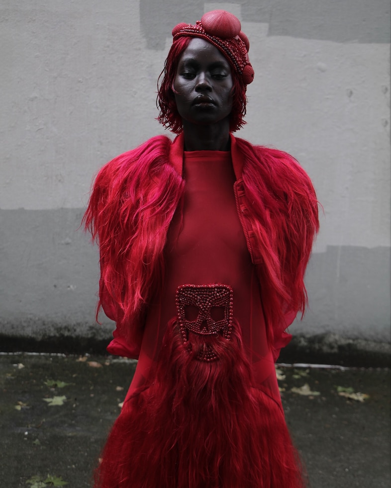 Charlie Le Mindu Rouge Collection Aweng Chuol 8