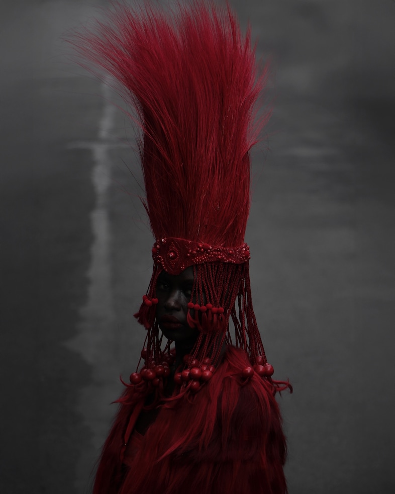 Charlie Le Mindu Rouge Collection Aweng Chuol 12