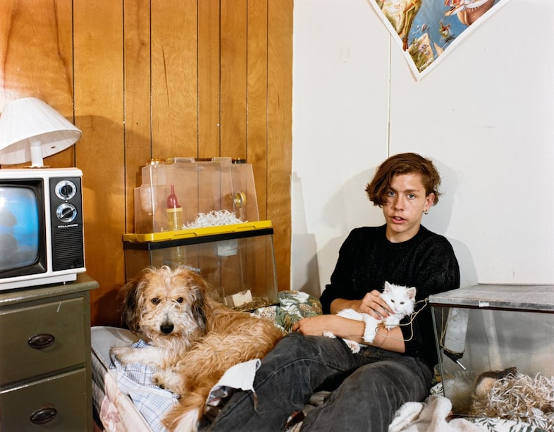 Teenagers in their bedrooms