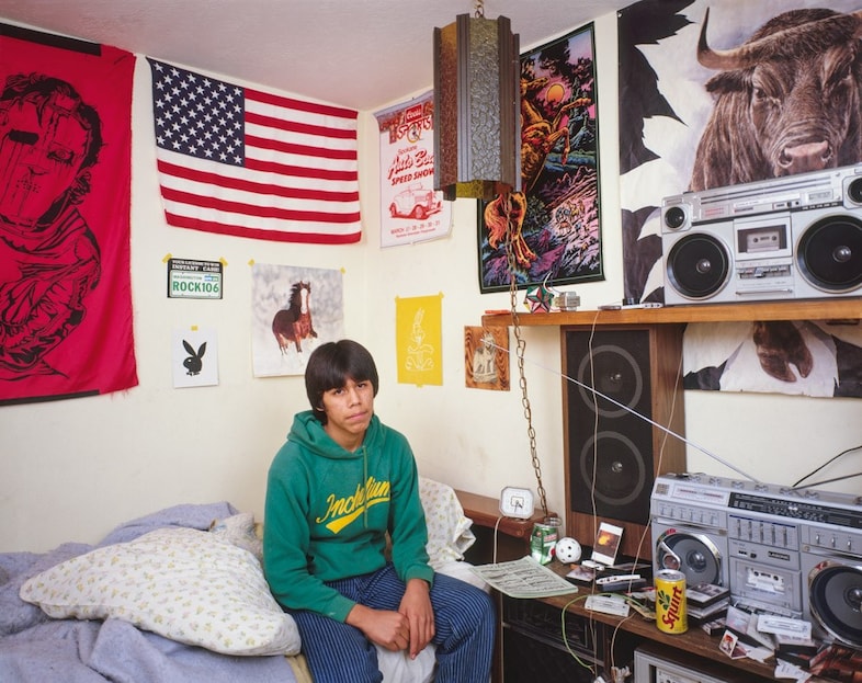 Teenagers in their bedrooms