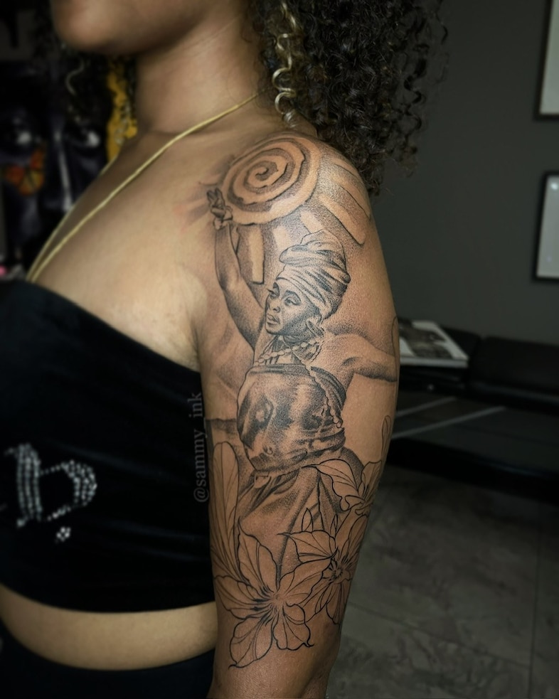 AFRODERM tattoo convention Black skin 49