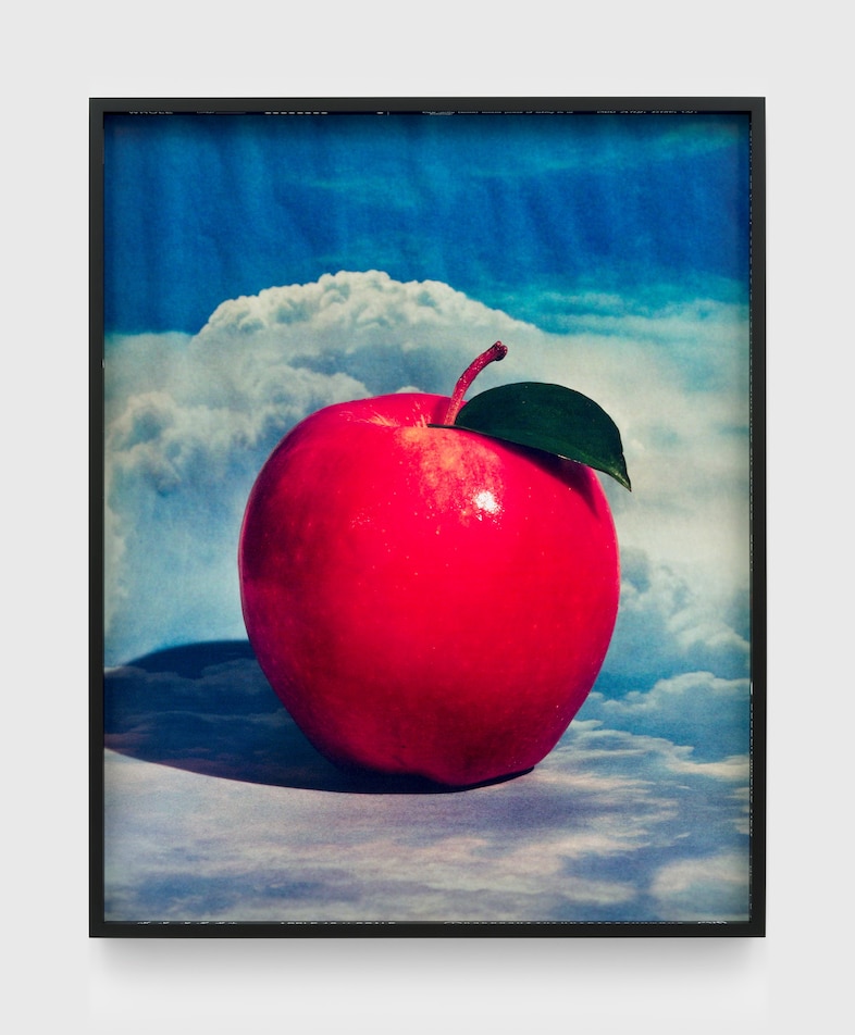 Sara Cwynar, Apple on Sky I (2024) 1