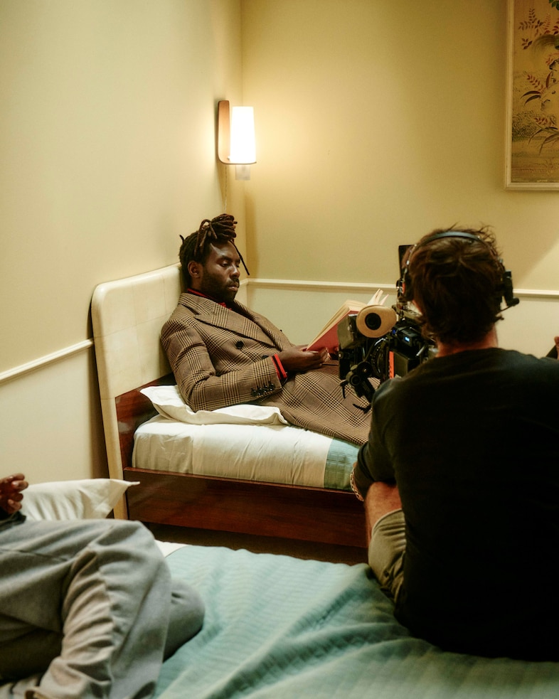 Dev Hynes Valentino Nocturne campaign BTS 2