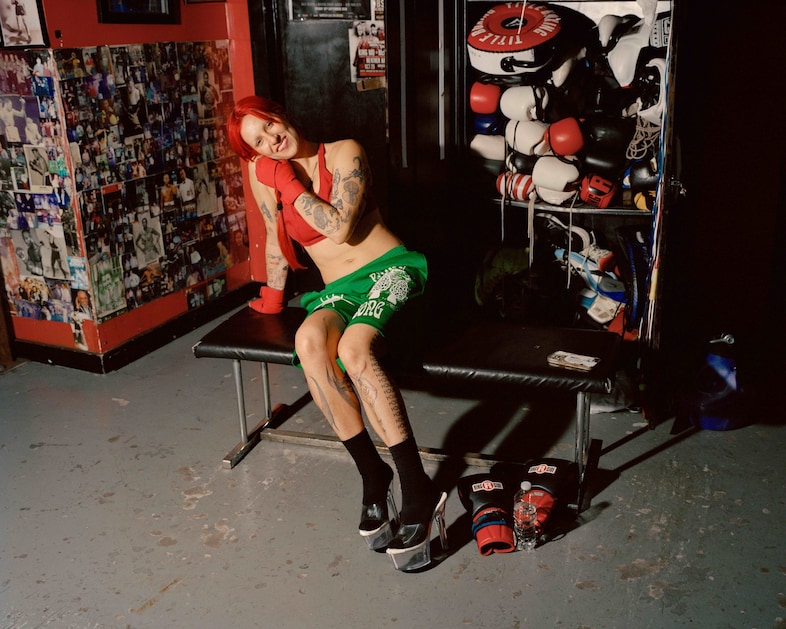 These portraits depict sex workers in other realms of their lives