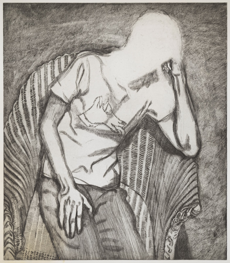 NPG 7196 Bella in her Pluto T-Shirt (etching), 199 2