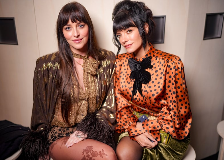 Dakota Johnson and Lily Allen at Valentino SS26 couture