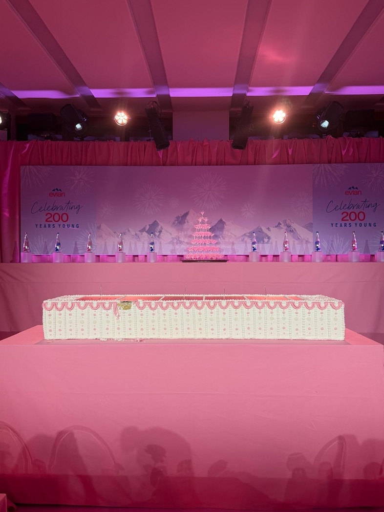 evian’s birthday party was straight out of a Wes Anderson movie