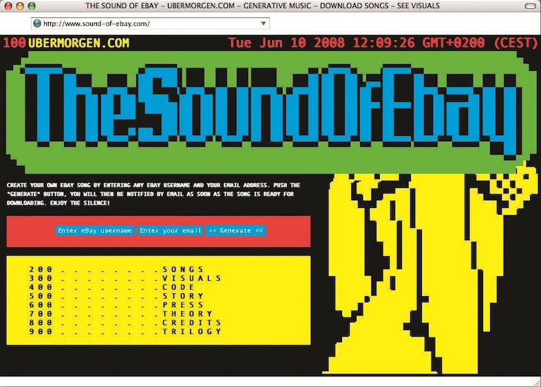 UBERMORGEN, The Sound of eBay (2008/2009) screenshot