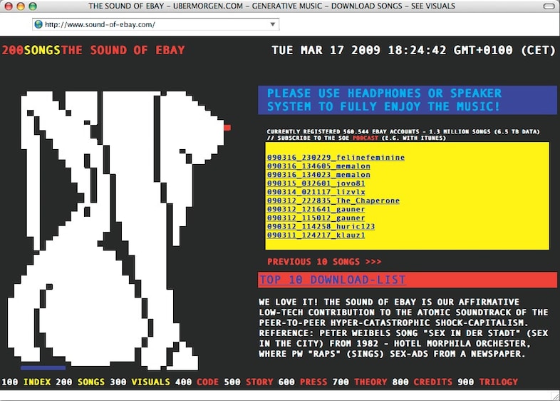 UBERMORGEN, The Sound of eBay (2008/2009) screenshot