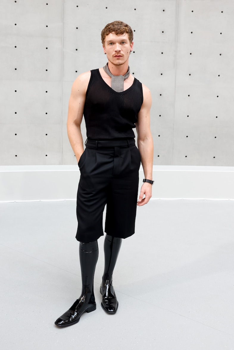Connor Storrie at Saint Laurent SS27