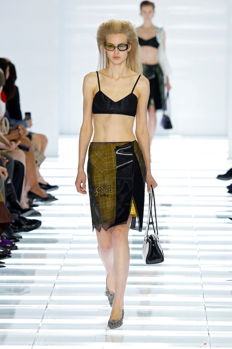 Skirting around: Prada says trousers are out for SS27