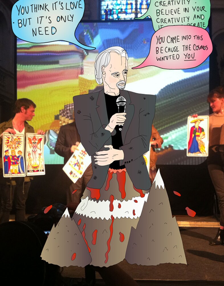 WISE MAN IN A CHURCH, Alejendrio Jodorowsky at Daz 1