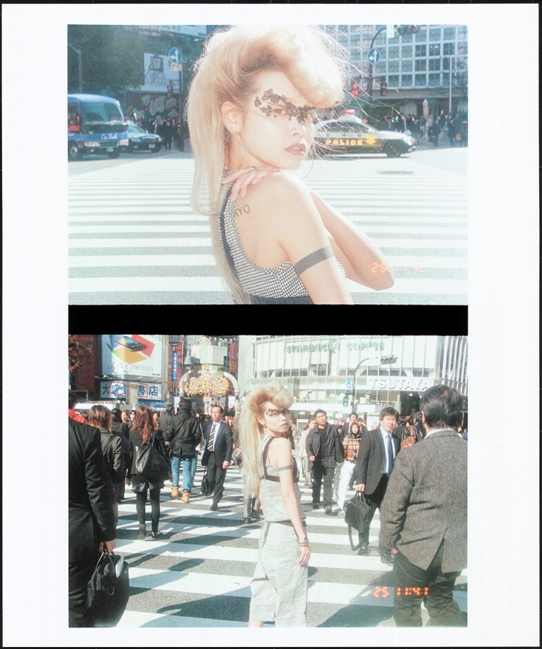 Eriko Nakao wears top and shorts by Ter Et Bantine 1